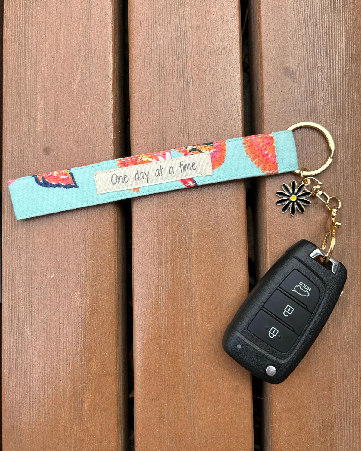 Blue Tropical Keychain