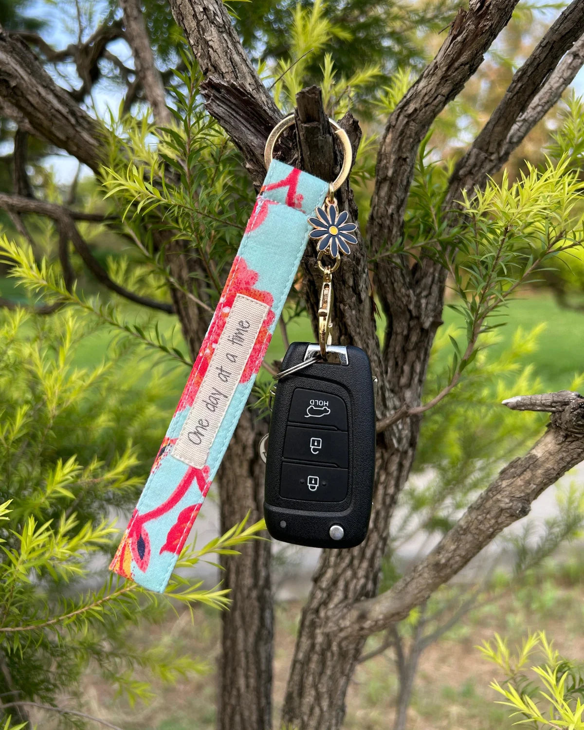 Blue Tropical Keychain