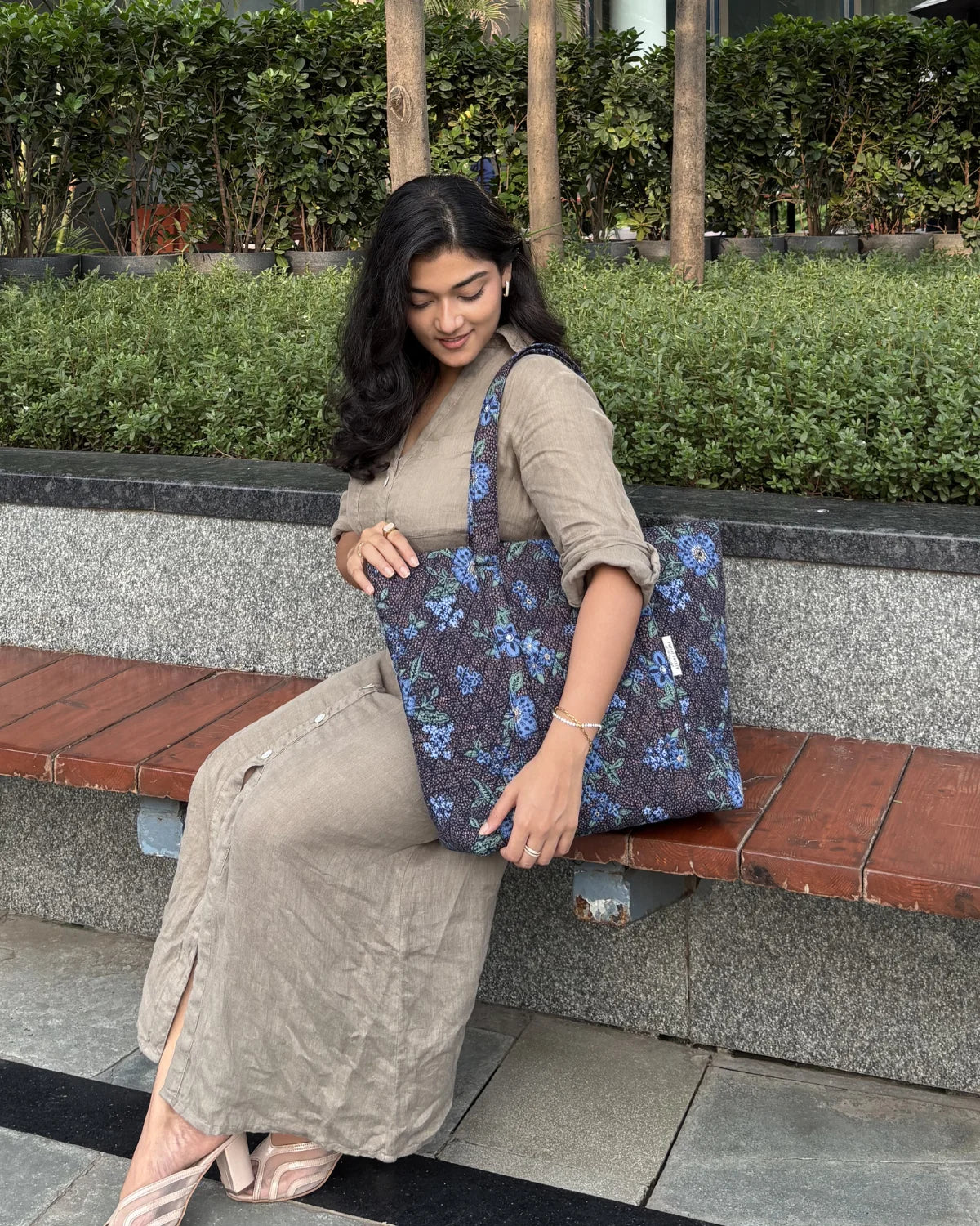 Tote Bag 2.0  - Navy Floral