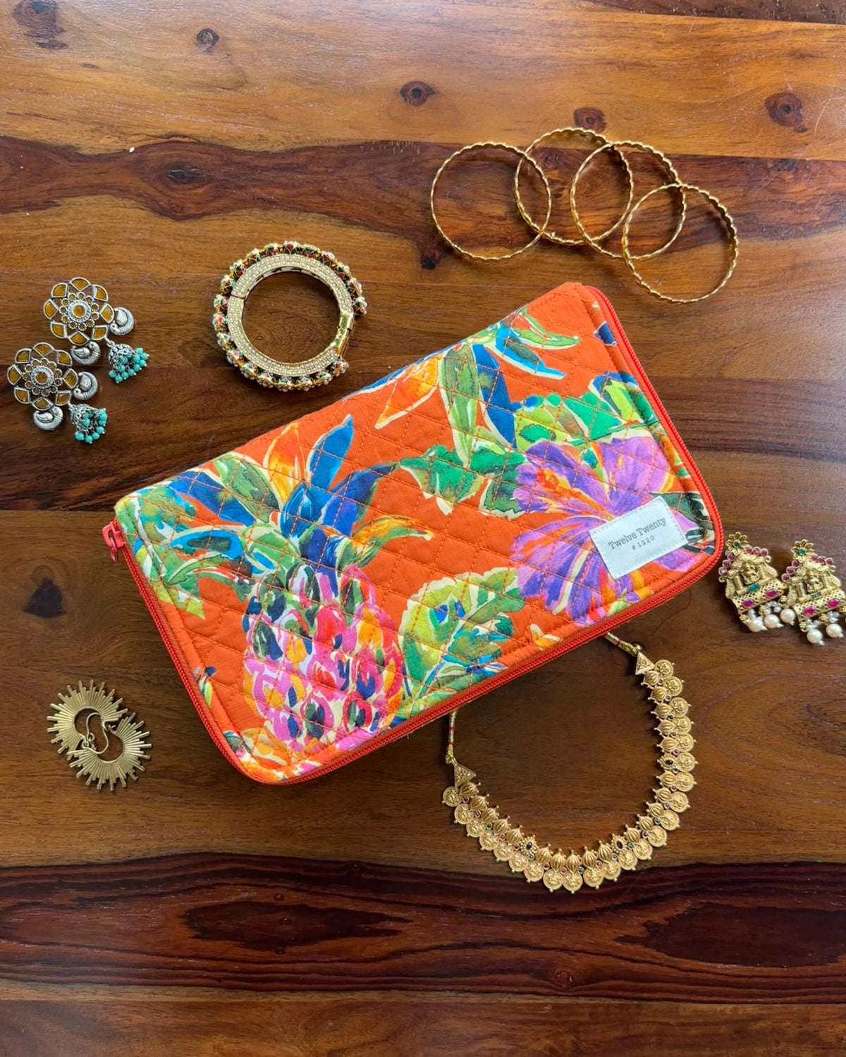 Jewellery Organizer - Orange Tropical