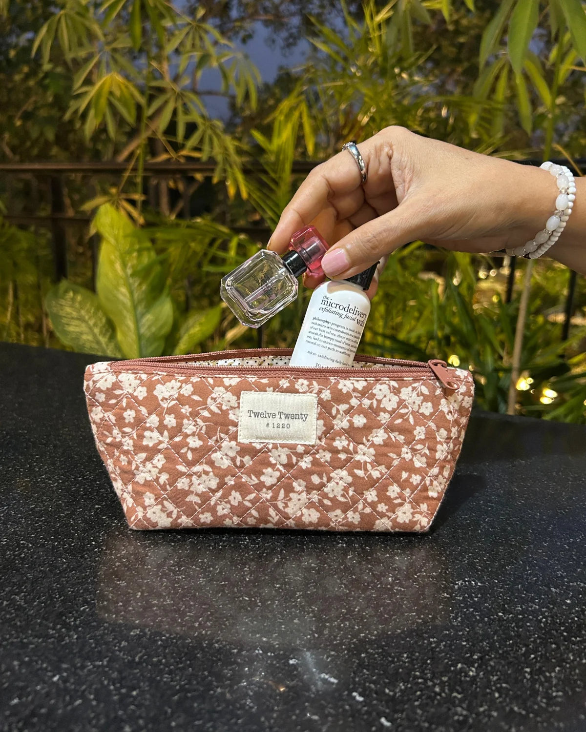 Everyday Pouch - Brown Floral
