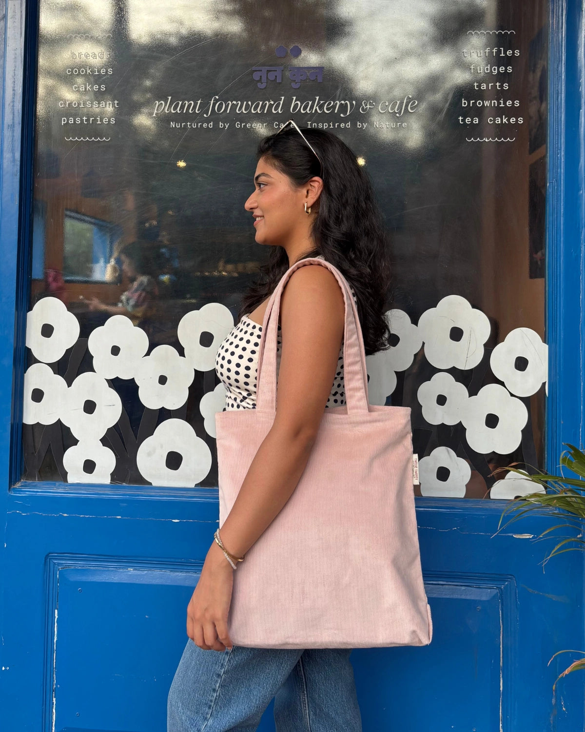 Powder Pink Corduroy Bag