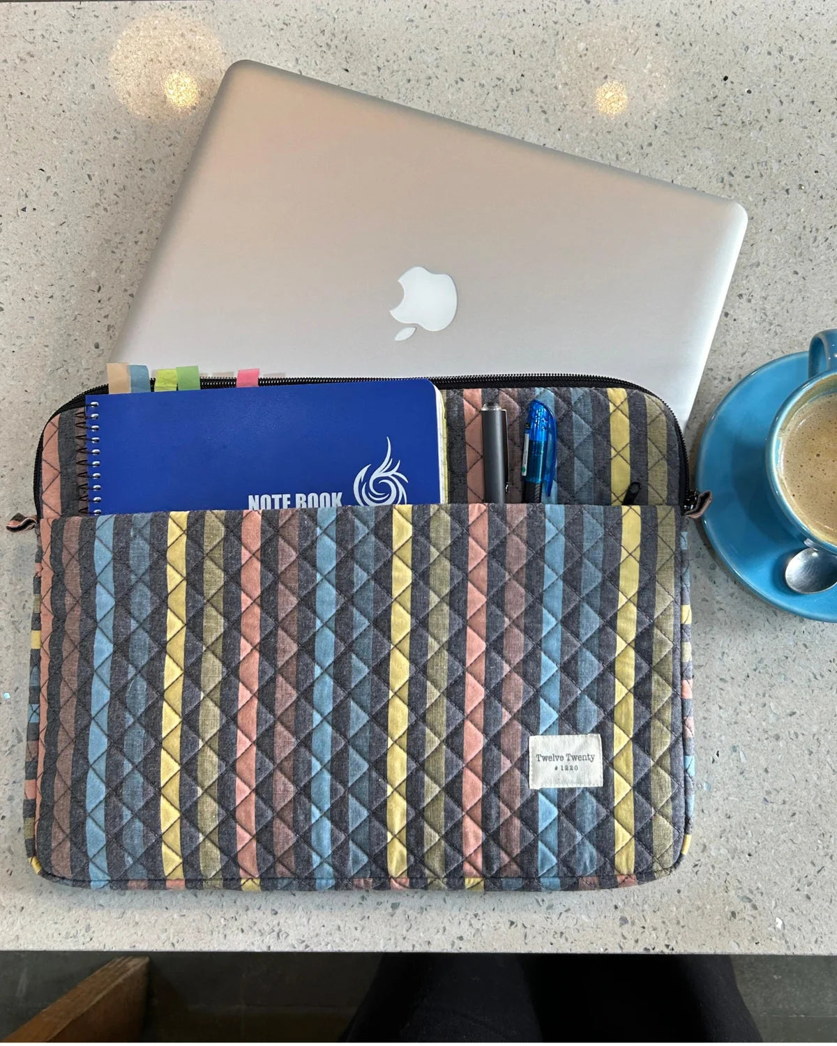 Laptop Sleeve W Pocket - Multi Stripes