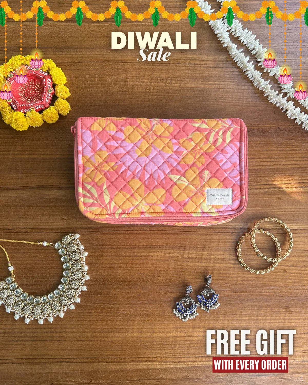 Jewellery Organizer - Pink Hawaiian
