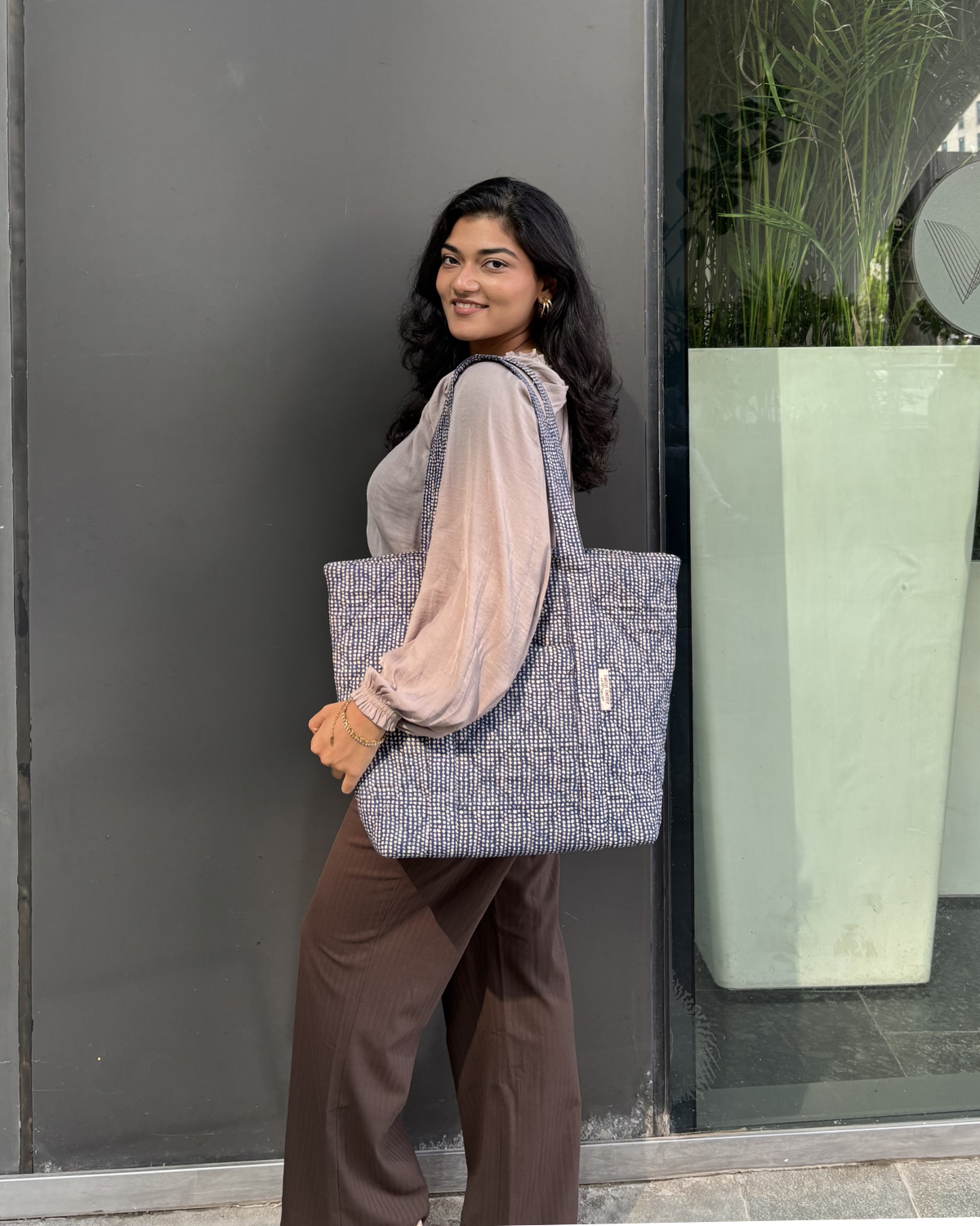 Tote Bag  2.0 - Beige Dots