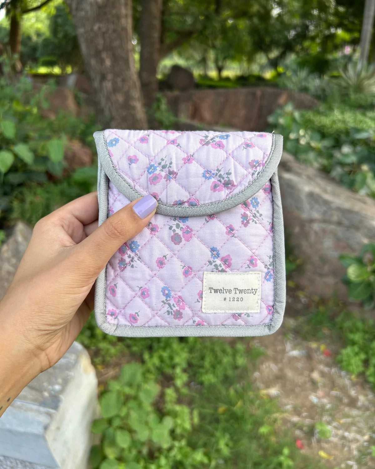 Sanitary Pouch - Lilac Floral