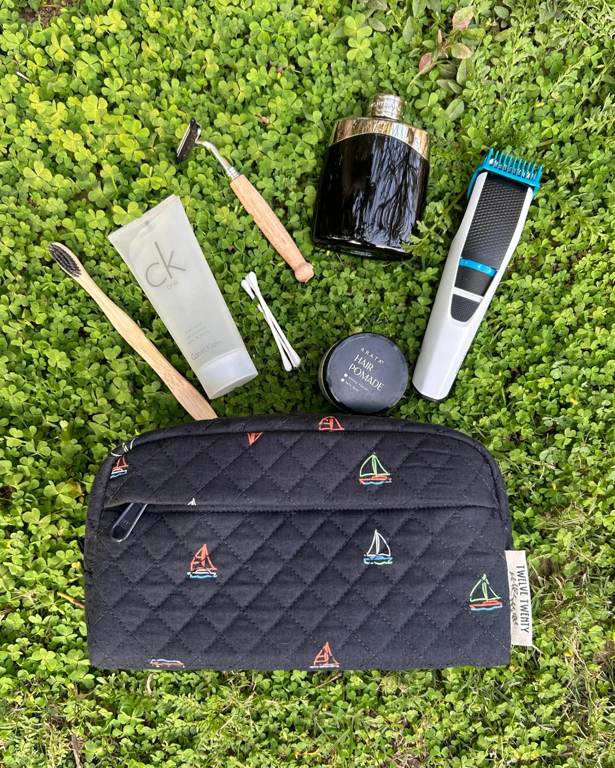 Men's Vanity - Navy Sailboats