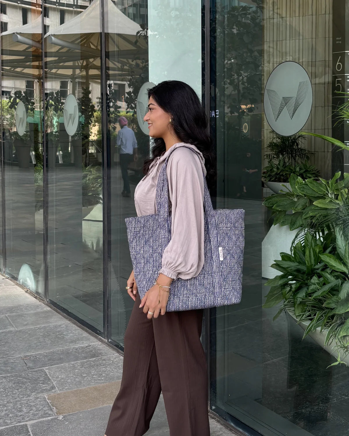 Tote Bag  2.0 - Beige Dots