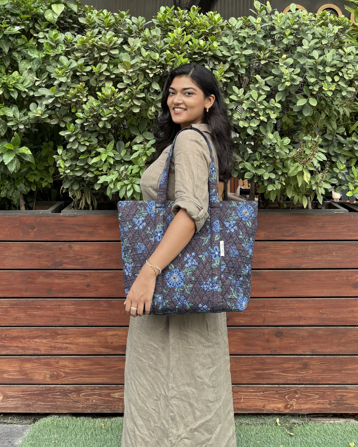 Tote Bag 2.0  - Navy Floral