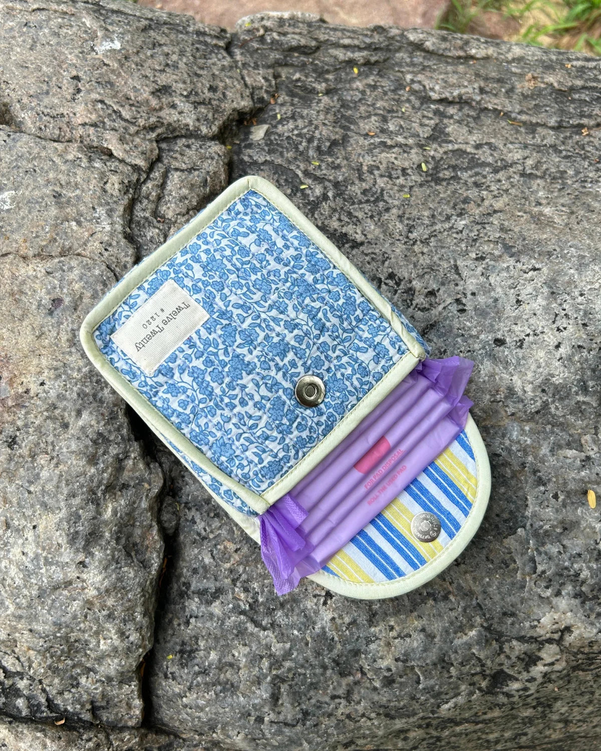 Sanitary Pouch - Blue Floral