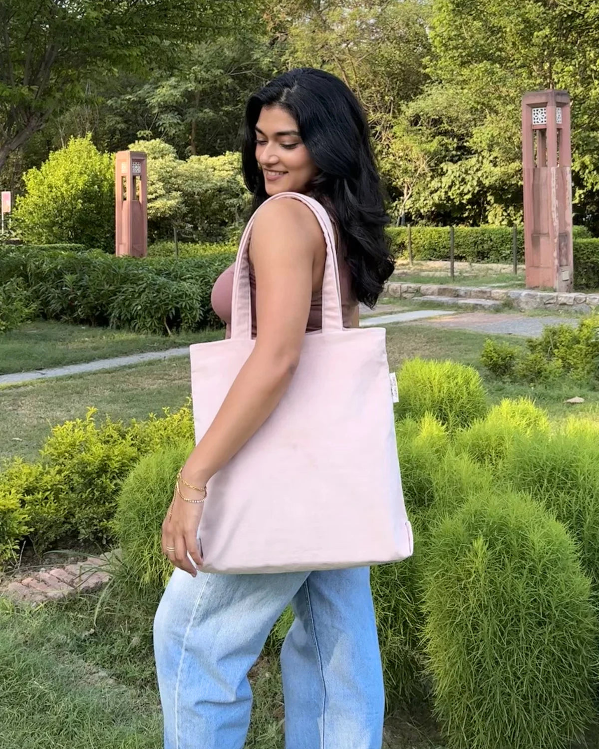 Powder Pink Corduroy Bag