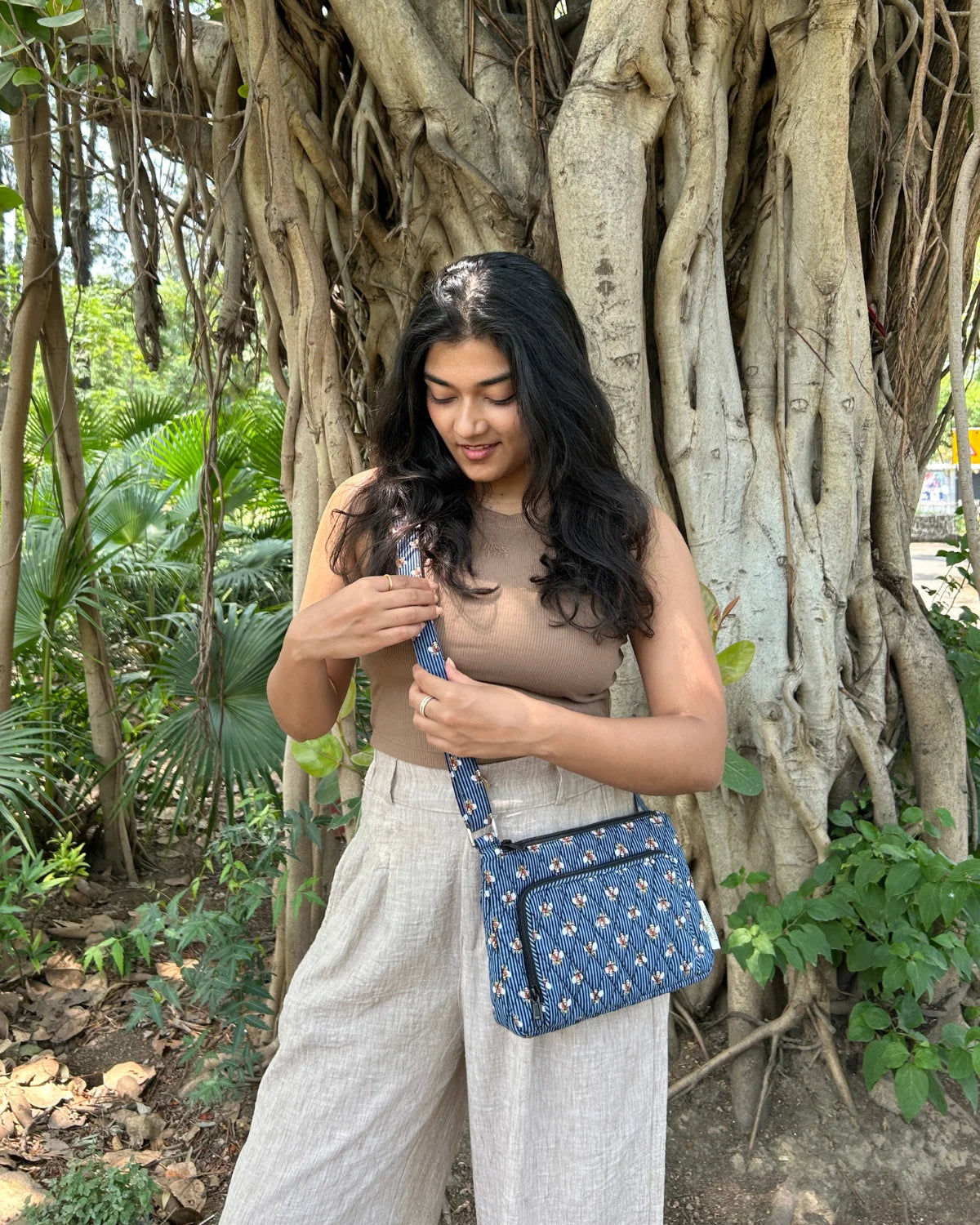 Honeybee Stripes Sling Bag