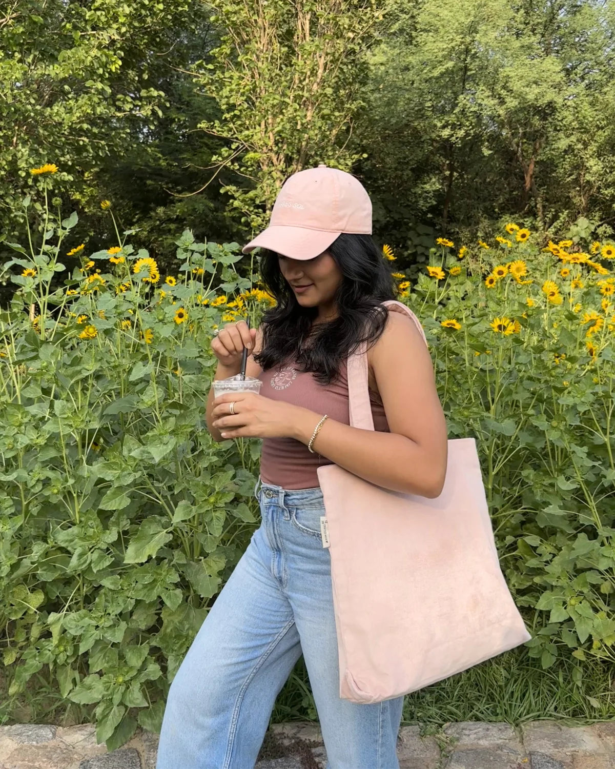 Powder Pink Corduroy Bag