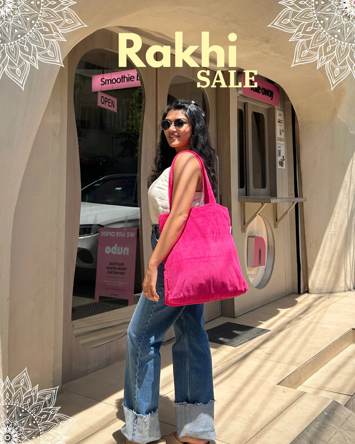 Hot Pink Corduroy Bag