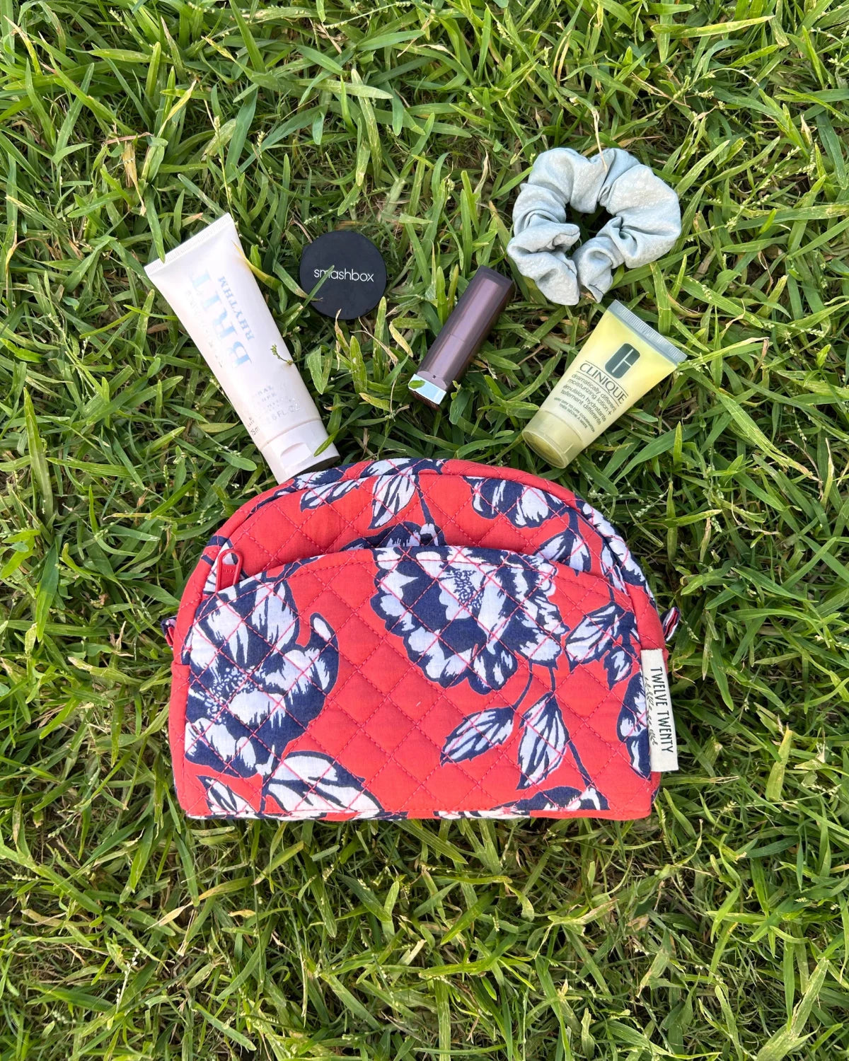 Makeup Bags (Set of 2) - Cherry Navy Floral