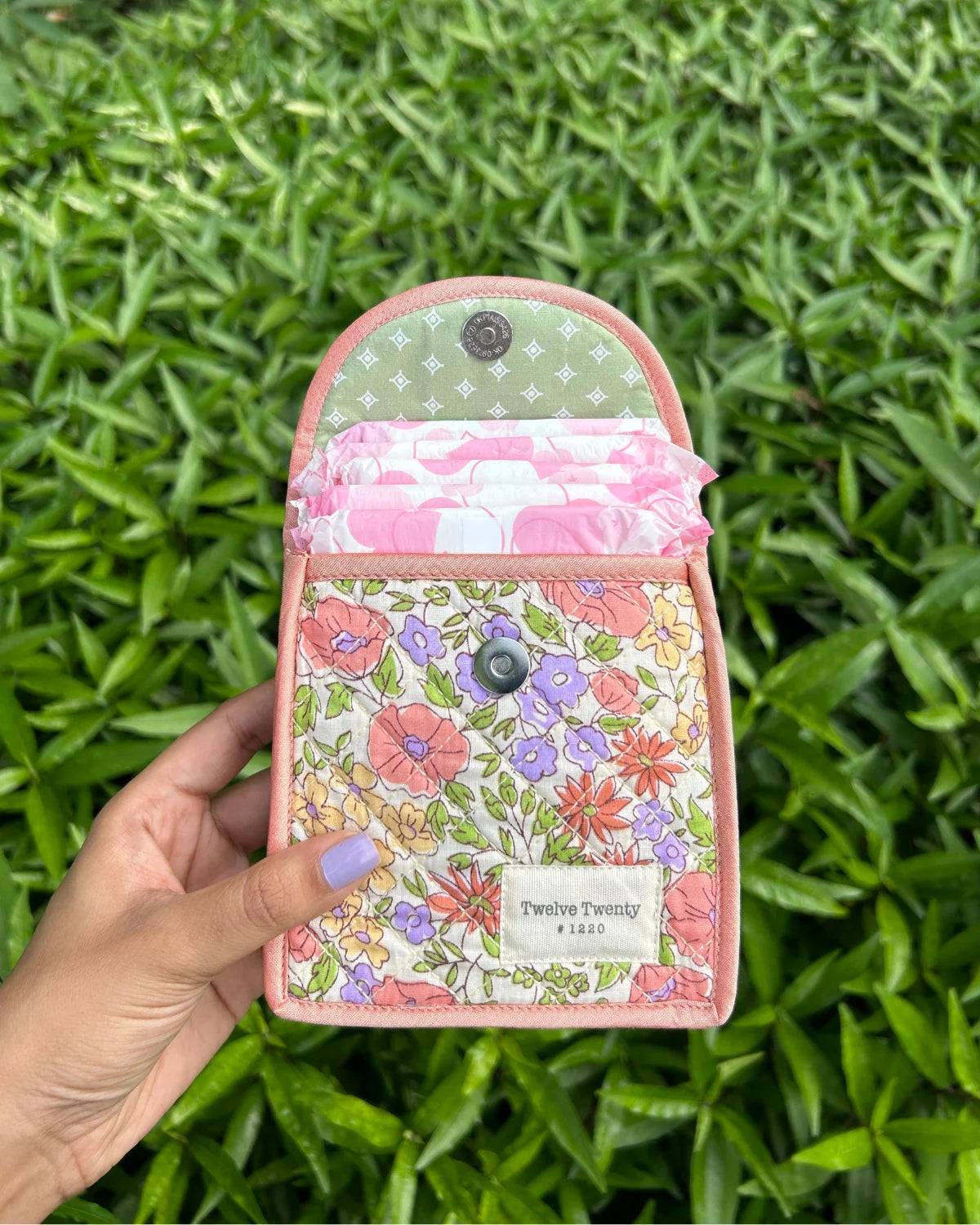 Sanitary Pouch - Lemon Floral
