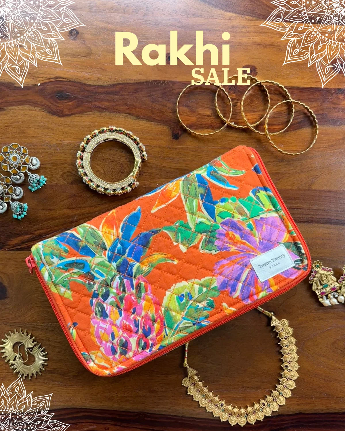 Jewellery Organizer - Orange Tropical