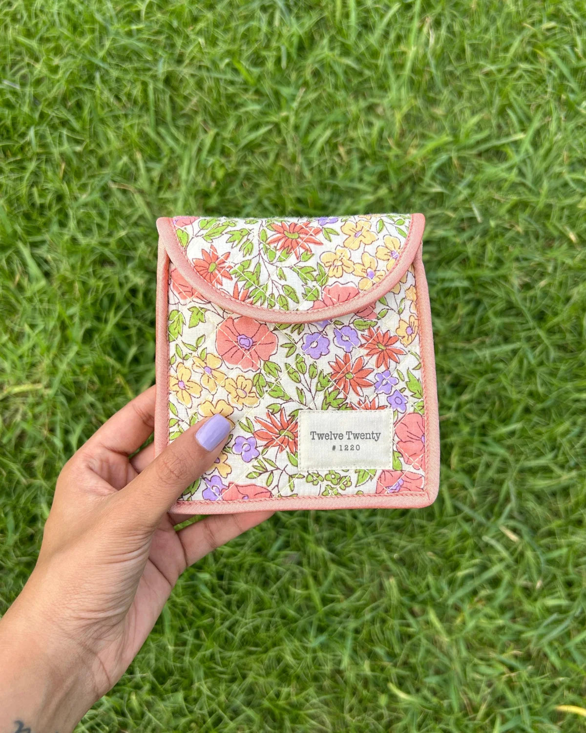 Sanitary Pouch - Lemon Floral