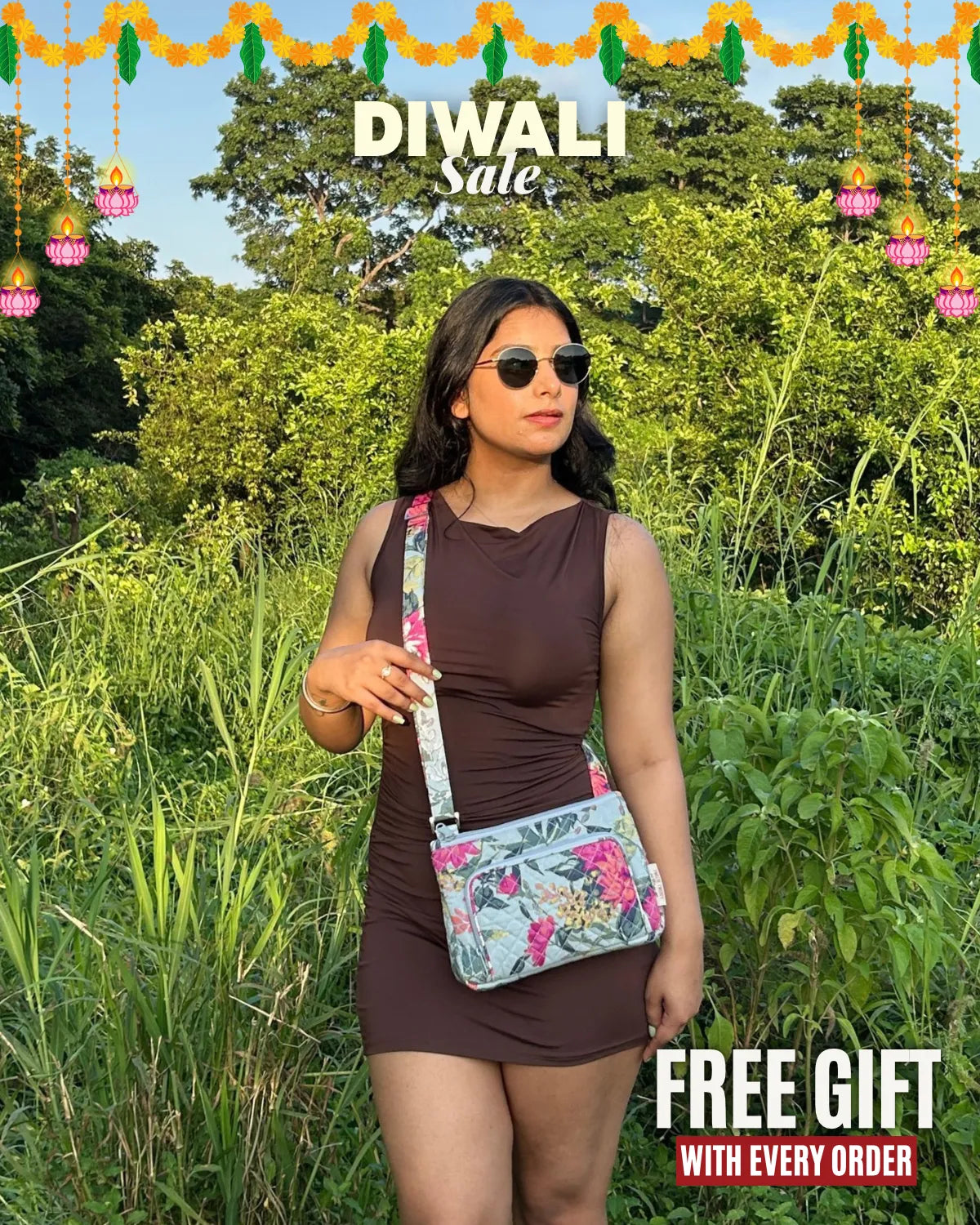Sling Bag - Multi Floral