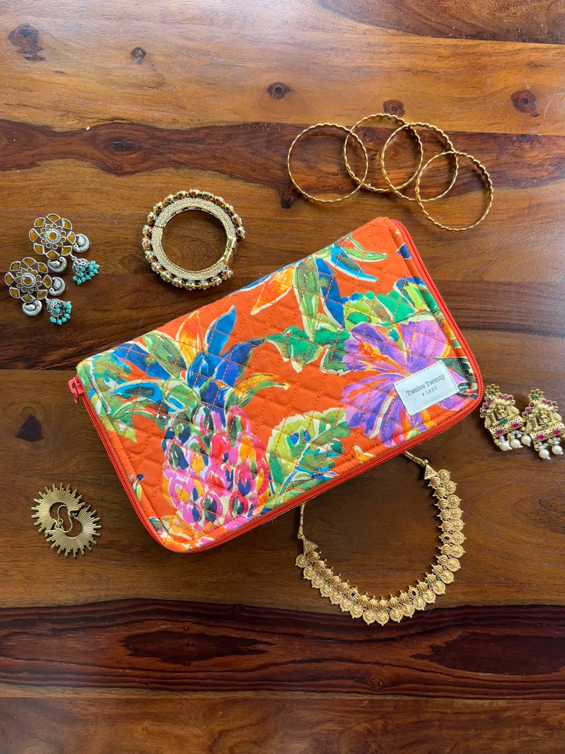Jewellery Organizer - Orange Tropical